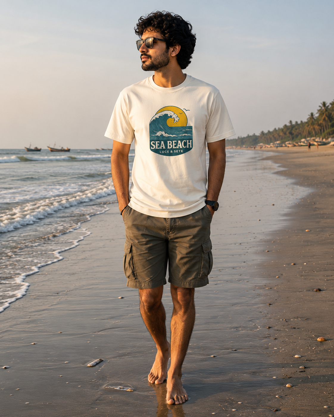 LUCE & SETE GPT mockup 1 - Sea Beach Classic Graphic T-Shirt for Men | Coastal Travel Streetwear - 482_9391064449261_unisex-classic-crew-t-shirt-17_TRAVEL_front_HERO_20260604_213133.png