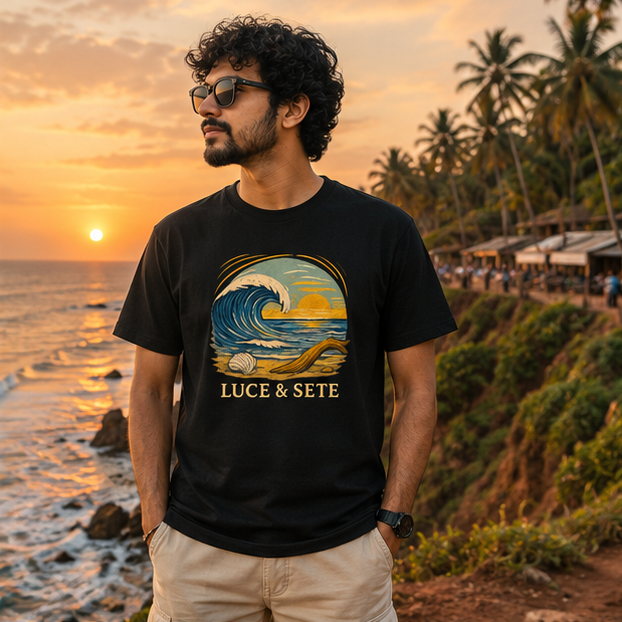 LUCE & SETE GPT mockup 1 - Ocean Wave Sunset Classic Graphic T-Shirt for Men | Travel Freedom Streetwear - 482_9391064580333_unisex-classic-crew-t-shirt-20_TRAVEL_GRID_20260604_213250_02_row1_col2.png