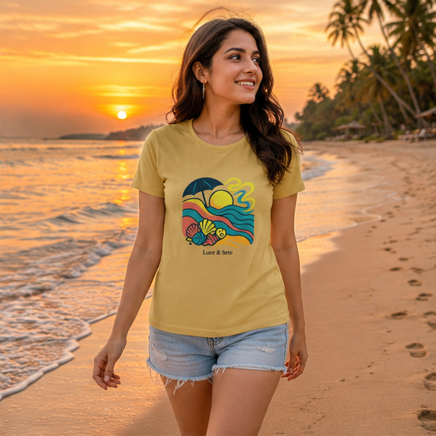 LUCE & SETE GPT mockup 1 - Beach Sunset Classic Graphic T-Shirt for Women | Travel Freedom Streetwear - 483_9390891630829_womens-classic-t-shirt-19_TRAVEL_GRID_20260604_223501_02_row1_col2.png