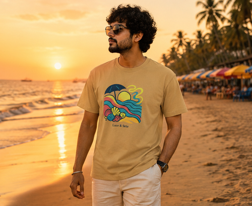 LUCE & SETE GPT mockup 1 - Beach Sunset Classic Graphic T-Shirt for Men | Travel Freedom Streetwear - 483_9391064514797_unisex-classic-crew-t-shirt-18_TRAVEL_GRID_20260604_213546_02_row1_col2.png
