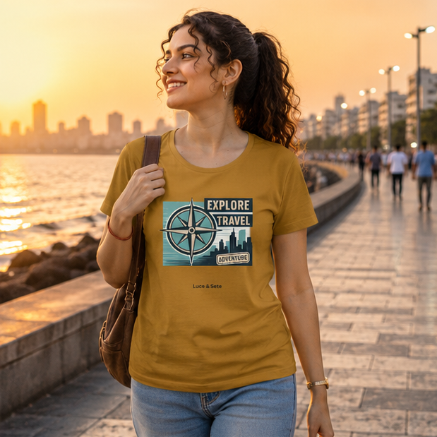 LUCE & SETE GPT mockup 1 - Explore Travel Adventure Classic Graphic T-Shirt for Women | Freedom Streetwear - 489_9390871281901_womens-classic-t-shirt-9_TRAVEL_GRID_20260604_082332_02_row1_col2.png