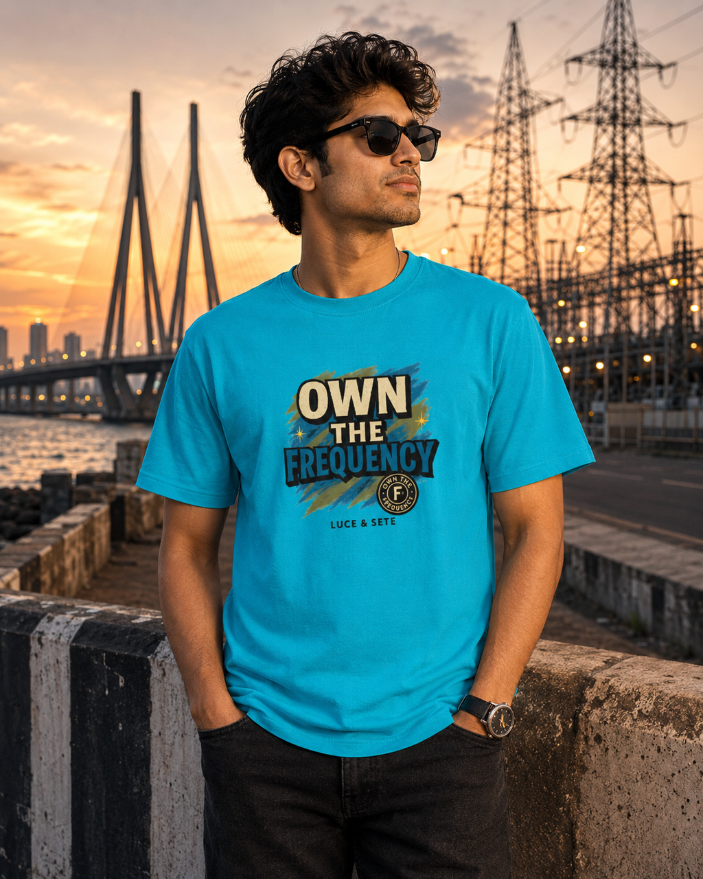 LUCE & SETE GPT mockup 1 - Own The Frequency Classic Graphic T-Shirt for Men | Confident Streetwear Statement - 498_9390858797293_unisex-classic-crew-t-shirt-11_TRAVEL_front_HERO_20260604_082756.png