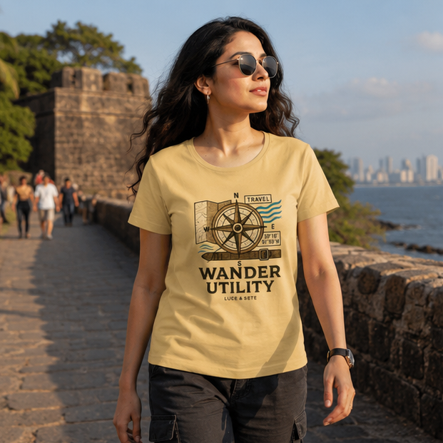 LUCE & SETE GPT mockup 1 - Wander Utility Classic Graphic T-Shirt for Women | Travel Adventure Streetwear - 501_9390895628525_womens-classic-t-shirt-38_TRAVEL_GRID_20260604_131856_01_row1_col1.png