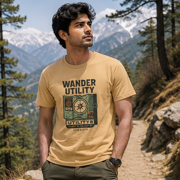 LUCE & SETE GPT mockup 1 - Wander Utility Classic Graphic T-Shirt for Men | Travel Adventure Streetwear - 501_9391065104621_unisex-classic-crew-t-shirt-33_TRAVEL_GRID_20260604_223726_02_row1_col2.png