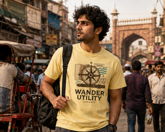 LUCE & SETE GPT mockup 1 - Wander Utility Classic Graphic T-Shirt for Men | Travel Adventure Streetwear - 501_9391065301229_unisex-classic-crew-t-shirt-37_TRAVEL_GRID_20260604_224309_01_row1_col1.png