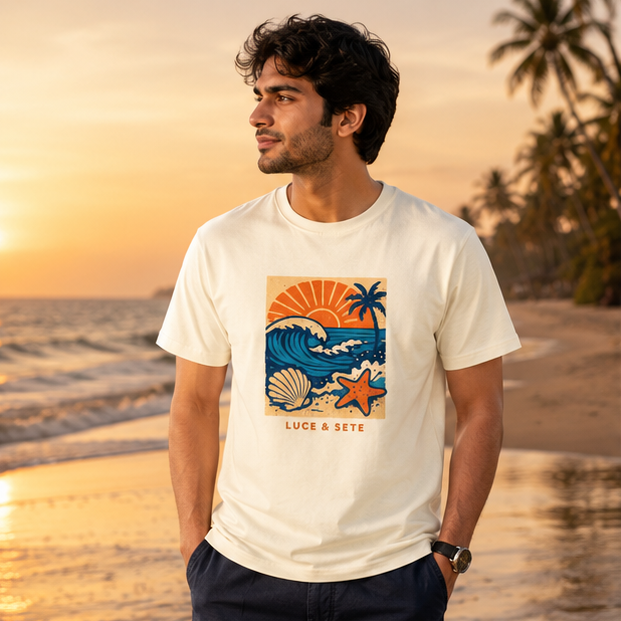 LUCE & SETE GPT mockup 1 - Sunset Beach Wave Classic Graphic T-Shirt for Men | Coastal Travel Streetwear - 503_9391064383725_unisex-classic-crew-t-shirt-16_TRAVEL_GRID_20260604_203046_01_row1_col1.png