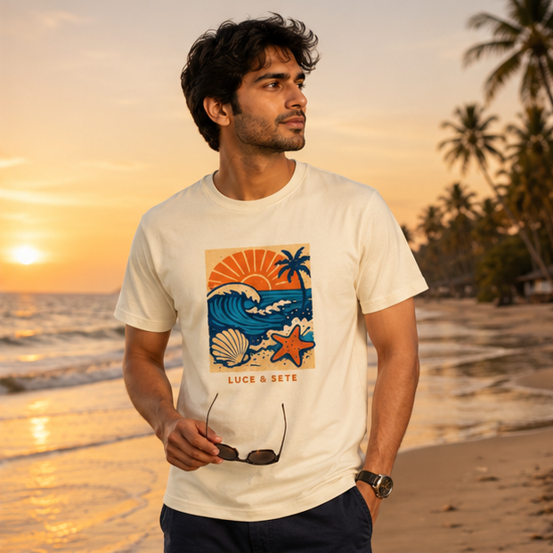 LUCE & SETE GPT mockup 1 - Sunset Beach Wave Classic Graphic T-Shirt for Men | Coastal Travel Streetwear - 503_9391064383725_unisex-classic-crew-t-shirt-16_TRAVEL_GRID_20260604_203046_02_row1_col2.png