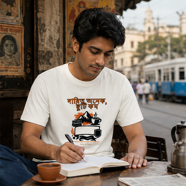 LUCE & SETE GPT mockup 1 - দায়িত্ব অনেক ছুটি কম Classic Graphic T-Shirt for Men | Bengali Pride Streetwear - 520_9391404581101_unisex-classic-crew-t-shirt-50_BENGALI_GRID_20260605_210059_02_row1_col2.png