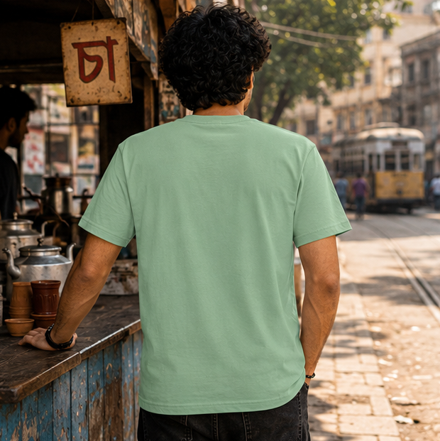 LUCE & SETE GPT mockup 1 - কাজ কম চা বেশি চাই Classic Graphic T-Shirt for Men | Bengali Tea Pride Streetwear - 520_9391406416109_unisex-classic-crew-t-shirt-54_BENGALI_GRID_20260605_211630_03_row2_col1.png