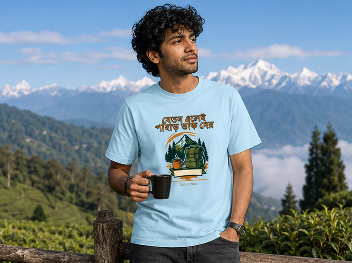 LUCE & SETE GPT mockup 1 - বেতন এলে পাখাড় ডাক দেয় Classic Graphic T-Shirt for Men | Travel Freedom Streetwear - 520_9391407005933_unisex-classic-crew-t-shirt-55_BENGALI_GRID_20260605_211935_01_row1_col1.png