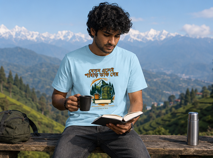 LUCE & SETE GPT mockup 1 - বেতন এলে পাখাড় ডাক দেয় Classic Graphic T-Shirt for Men | Travel Freedom Streetwear - 520_9391407005933_unisex-classic-crew-t-shirt-55_BENGALI_GRID_20260605_211935_02_row1_col2.png