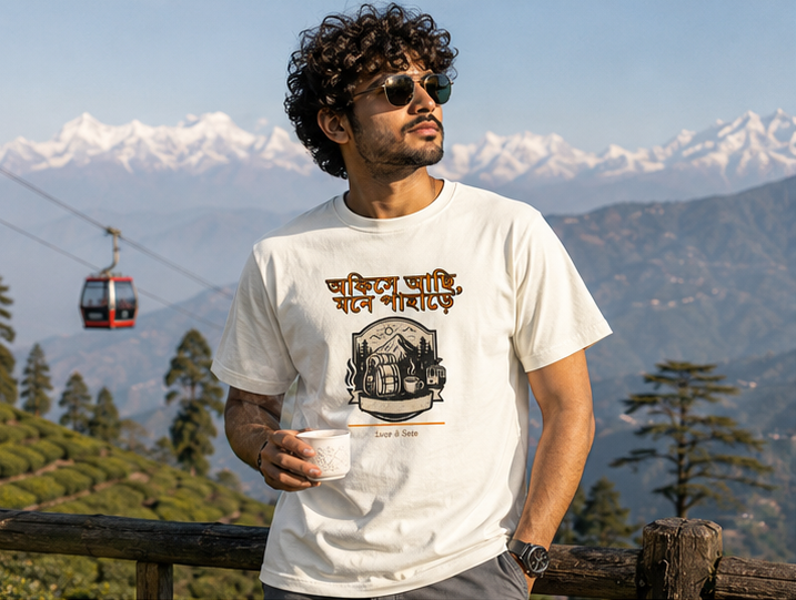 LUCE & SETE GPT mockup 1 - অফিসে আছি, মনে পাহাড়ে Classic Graphic T-Shirt for Men | Travel Freedom Streetwear - 520_9391407890669_unisex-classic-crew-t-shirt-57_BENGALI_GRID_20260605_212608_01_row1_col1.png