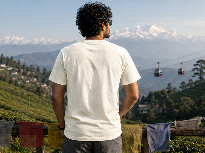 LUCE & SETE GPT mockup 1 - অফিসে আছি, মনে পাহাড়ে Classic Graphic T-Shirt for Men | Travel Freedom Streetwear - 520_9391407890669_unisex-classic-crew-t-shirt-57_BENGALI_GRID_20260605_212608_03_row2_col1.png