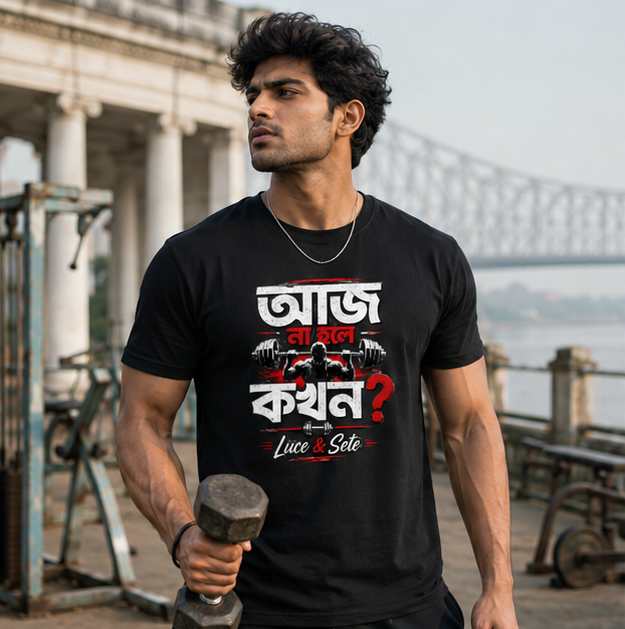 LUCE & SETE GPT mockup 1 - আজ না হলে কখন? Classic Graphic T-Shirt for Men | Discipline Streetwear - 520_9391629926637_unisex-classic-crew-t-shirt-58_BENGALI_GRID_20260605_212934_01_row1_col1.png