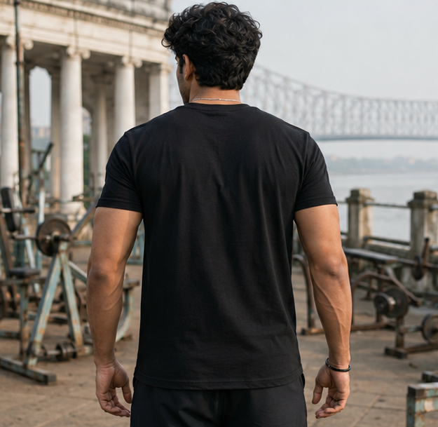 LUCE & SETE GPT mockup 1 - আজ না হলে কখন? Classic Graphic T-Shirt for Men | Discipline Streetwear - 520_9391629926637_unisex-classic-crew-t-shirt-58_BENGALI_GRID_20260605_212934_03_row2_col1.png