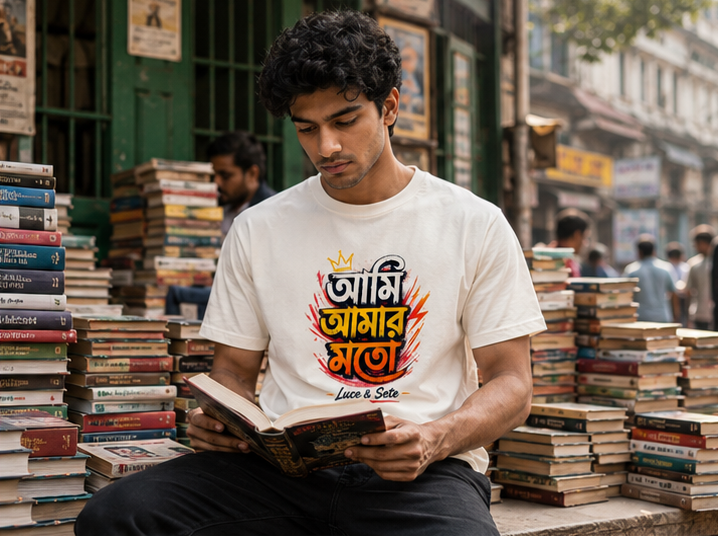 LUCE & SETE GPT mockup 1 - আমি আমার মতো Classic Graphic T-Shirt for Men | Bengali Pride Streetwear - 520_9391629992173_unisex-classic-crew-t-shirt-59_BENGALI_GRID_20260605_213310_02_row1_col2.png