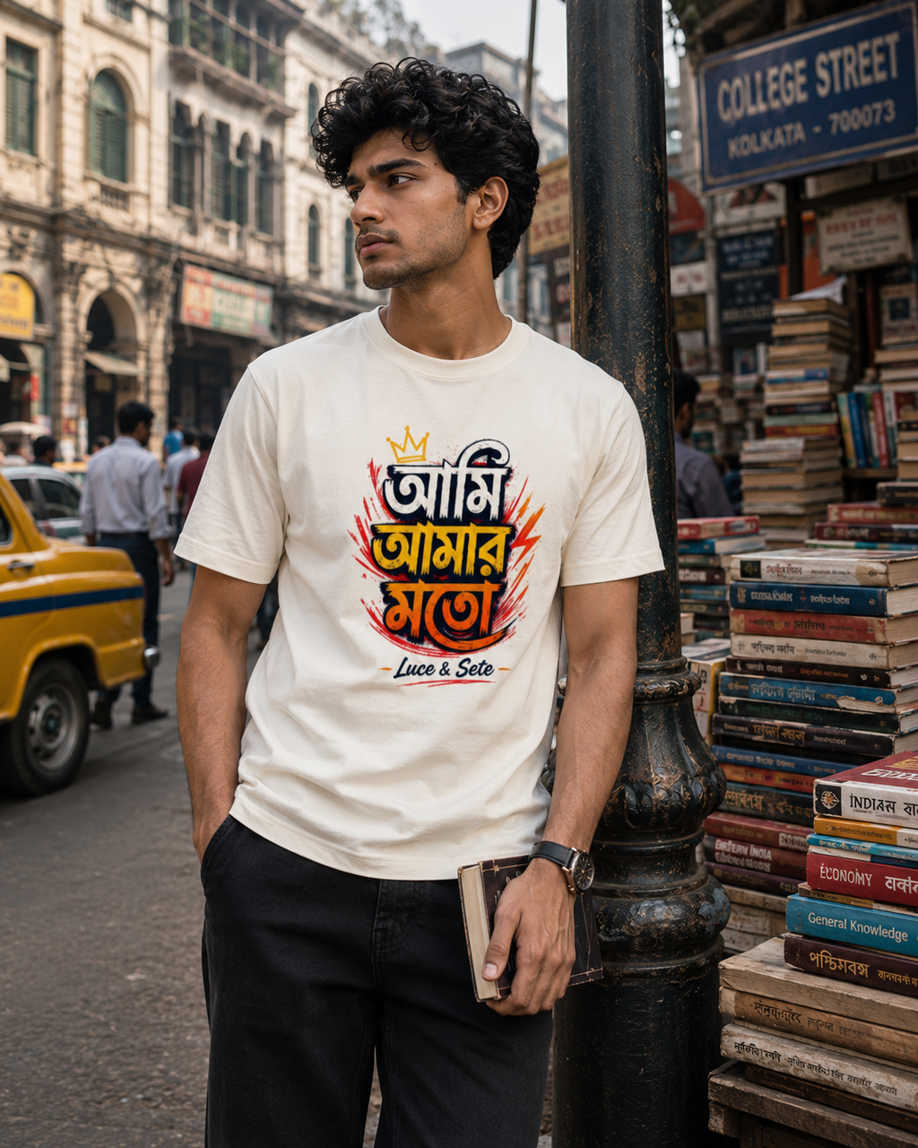 LUCE & SETE GPT mockup 1 - আমি আমার মতো Classic Graphic T-Shirt for Men | Bengali Pride Streetwear - 520_9391629992173_unisex-classic-crew-t-shirt-59_BENGALI_front_HERO_20260605_213443.png