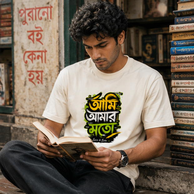 LUCE & SETE GPT mockup 1 - আমি আমার মতো Classic Graphic T-Shirt for Men | Bengali Pride Statement - 520_9391630057709_unisex-classic-crew-t-shirt-60_BENGALI_GRID_20260605_213622_02_row1_col2.png