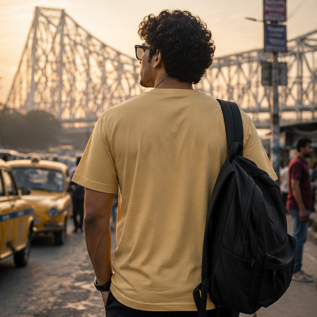 LUCE & SETE GPT mockup 1 - ঘুরে আসি পৃথিবীটা Classic Graphic T-Shirt for Men | Bengali Travel Statement - 520_9391630090477_unisex-classic-crew-t-shirt-61_BENGALI_GRID_20260605_214018_03_row2_col1.png