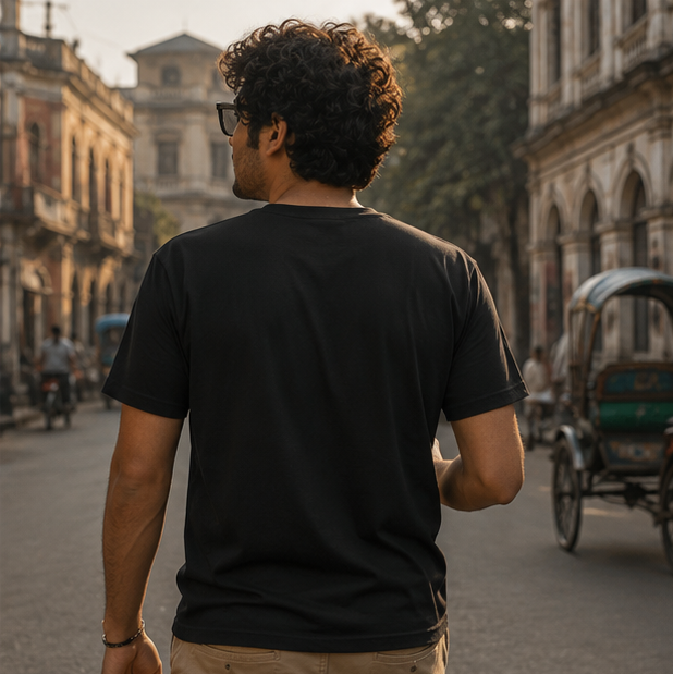 LUCE & SETE GPT mockup 1 - চা না হলে চলে না Classic Graphic T-Shirt for Men | Bengali Tea Culture Statement - 520_9391630188781_unisex-classic-crew-t-shirt-63_BENGALI_GRID_20260605_214625_04_row2_col2.png