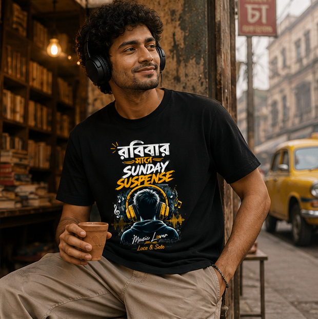 LUCE & SETE GPT mockup 1 - Sunday Suspense Bengali Music Lover Classic Graphic T-Shirt for Men | Casual Streetwear - 520_9391630221549_unisex-classic-crew-t-shirt-64_BENGALI_GRID_20260605_214912_02_row1_col2.png