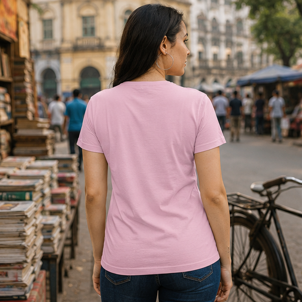 LUCE & SETE GPT mockup 1 - আমি আমার মতো Classic Graphic T-Shirt for Women | Bengali Pride Streetwear - 520_9391633531117_womens-classic-t-shirt-62_BENGALI_GRID_20260606_092255_03_row2_col1.png