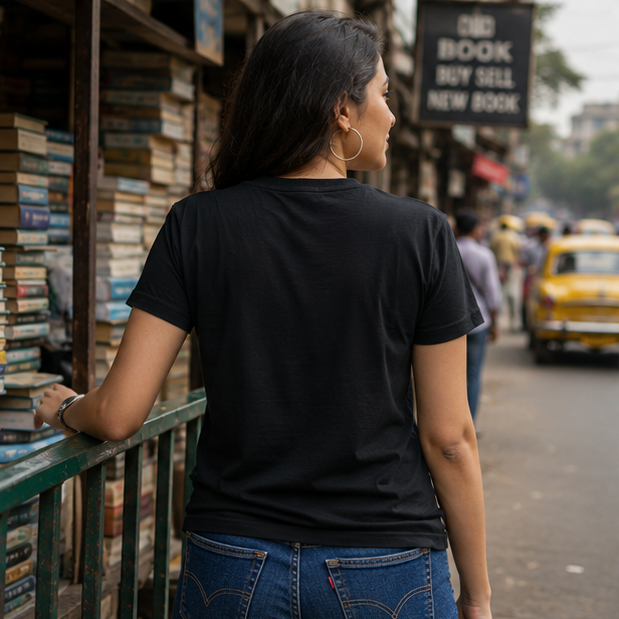 LUCE & SETE GPT mockup 1 - Sunday Suspense Music Lover Classic Graphic T-Shirt for Women | Bengali Music Streetwear - 520_9391633727725_womens-classic-t-shirt-66_BENGALI_GRID_20260606_093452_03_row2_col1.png