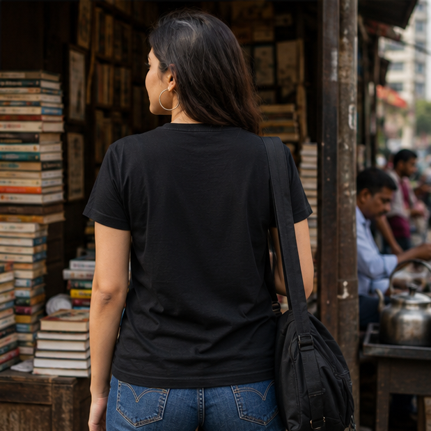 LUCE & SETE GPT mockup 1 - Sunday Suspense Music Lover Classic Graphic T-Shirt for Women | Bengali Music Streetwear - 520_9391633727725_womens-classic-t-shirt-66_BENGALI_GRID_20260606_093452_04_row2_col2.png