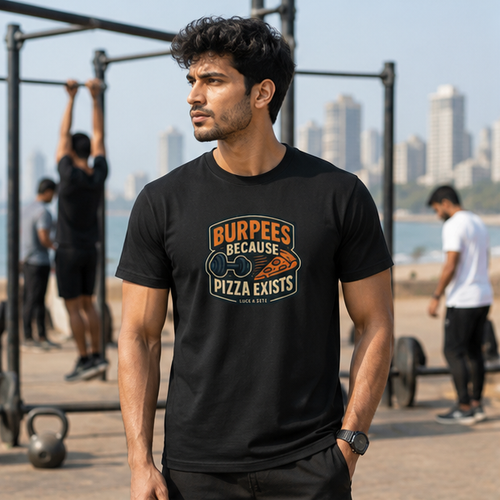 LUCE & SETE GPT mockup 1 - Burpees Because Pizza Exists Classic Graphic T-Shirt for Men | Fitness Humor Streetwear - 520_9391800647917_unisex-classic-crew-t-shirt-65_NO_EXCUSES_GRID_20260605_221146_01_row1_col1.png