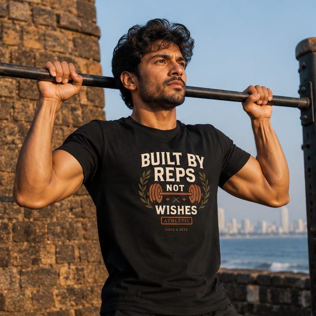 LUCE & SETE GPT mockup 1 - Built By Reps Not Wishes Classic Graphic T-Shirt for Men | Fitness Motivation Streetwear - 520_9391802188013_unisex-classic-crew-t-shirt-69_NO_EXCUSES_GRID_20260605_222023_01_row1_col1.png