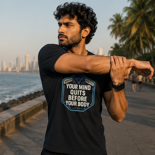 LUCE & SETE GPT mockup 1 - Your Mind Quits Before Your Body Classic Graphic T-Shirt for Men | Motivational Fitness Statement - 520_9391803105517_unisex-classic-crew-t-shirt-72_NO_EXCUSES_GRID_20260605_222916_02_row1_col2.png