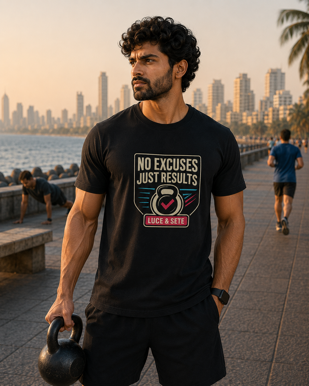 LUCE & SETE GPT mockup 1 - No Excuses Just Results Classic Graphic T-Shirt for Men | Fitness Motivation Streetwear - 520_9391803334893_unisex-classic-crew-t-shirt-73_NO_EXCUSES_front_HERO_20260605_223329.png