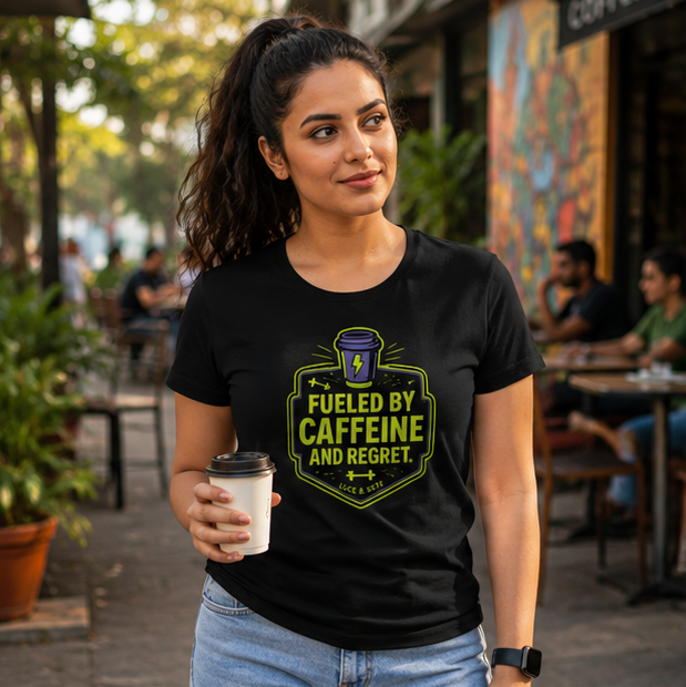 LUCE & SETE GPT mockup 1 - Fueled by Caffeine and Regret Classic Graphic T-Shirt for Women | Humorous Coffee Statement - 520_9391842197741_womens-classic-t-shirt-70_NO_EXCUSES_GRID_20260605_232920_01_row1_col1.png