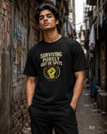 LUCE & SETE GPT mockup 1 - Surviving Purely Out of Spite Classic Graphic T-Shirt for Men | Bold Resilience Streetwear - 520_9392435364077_unisex-classic-crew-t-shirt-75_NO_EXCUSES_front_HERO_20260606_011533.png