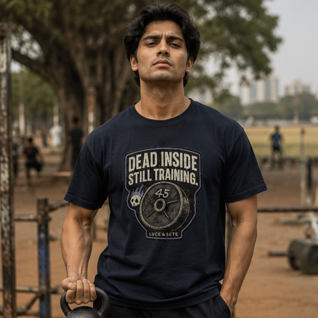 LUCE & SETE GPT mockup 1 - Dead Inside Still Training Classic Graphic T-Shirt for Men | Fitness Motivation Streetwear - 520_9392435396845_unisex-classic-crew-t-shirt-76_NO_EXCUSES_GRID_20260606_011638_01_row1_col1.png