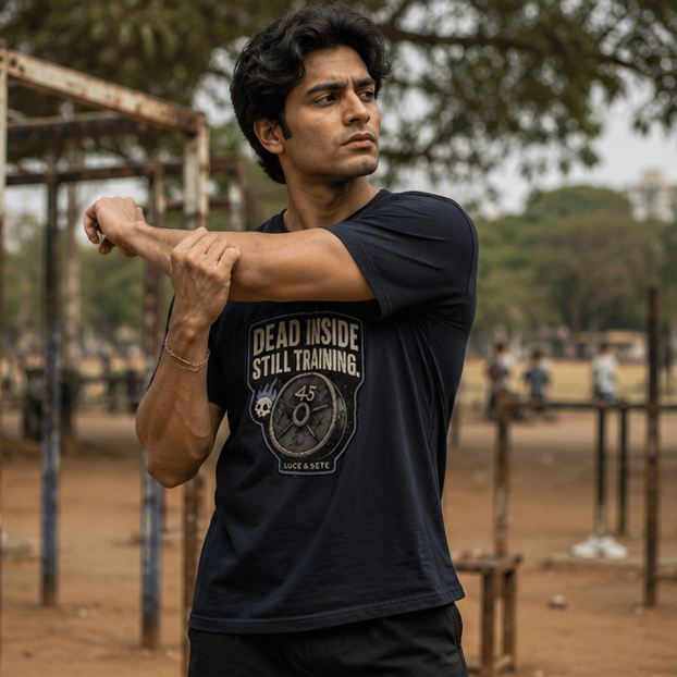 LUCE & SETE GPT mockup 1 - Dead Inside Still Training Classic Graphic T-Shirt for Men | Fitness Motivation Streetwear - 520_9392435396845_unisex-classic-crew-t-shirt-76_NO_EXCUSES_GRID_20260606_011638_02_row1_col2.png