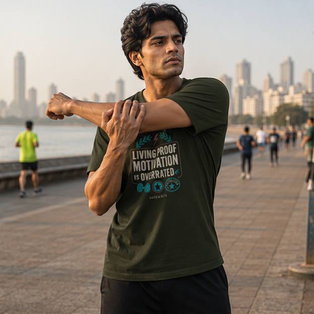 LUCE & SETE GPT mockup 1 - Living Proof Motivation Is Overrated Classic Graphic T-Shirt for Men | No Excuses Streetwear - 520_9392435495149_unisex-classic-crew-t-shirt-77_NO_EXCUSES_GRID_20260606_011921_02_row1_col2.png