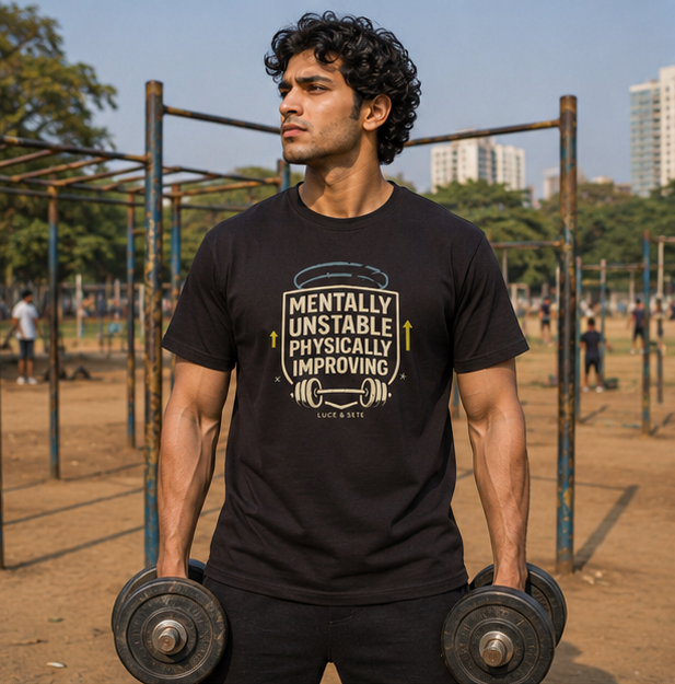 LUCE & SETE GPT mockup 1 - Mentally Unstable Physically Improving Classic Graphic T-Shirt for Men | Fitness Motivation Streetwear - 520_9392436052205_unisex-classic-crew-t-shirt-81_NO_EXCUSES_GRID_20260606_013038_01_row1_col1.png