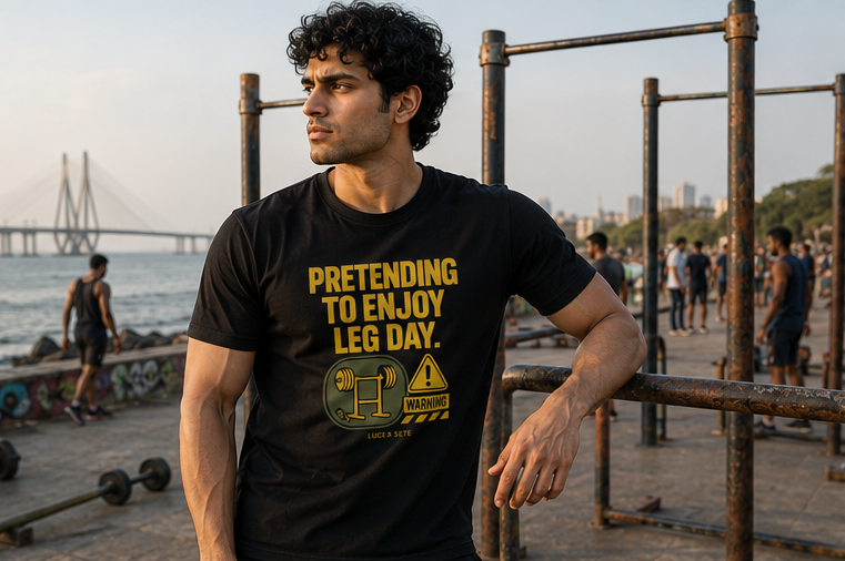 LUCE & SETE GPT mockup 1 - Pretending to Enjoy Leg Day Classic Graphic T-Shirt for Men | Fitness Humor Streetwear - 520_9392436576493_unisex-classic-crew-t-shirt-86_NO_EXCUSES_GRID_20260606_014425_01_row1_col1.png