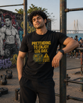 LUCE & SETE GPT mockup 1 - Pretending to Enjoy Leg Day Classic Graphic T-Shirt for Men | Fitness Humor Streetwear - 520_9392436576493_unisex-classic-crew-t-shirt-86_NO_EXCUSES_front_HERO_20260606_014552.png