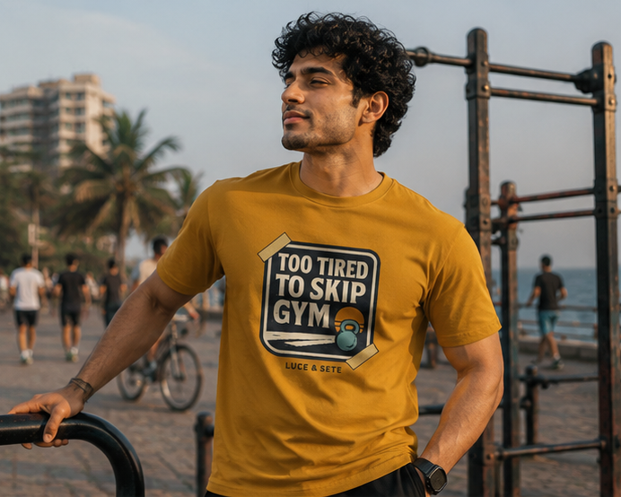 LUCE & SETE GPT mockup 1 - Too Tired to Skip Gym Classic Graphic T-Shirt for Men | Motivational Fitness Streetwear - 520_9392436707565_unisex-classic-crew-t-shirt-87_NO_EXCUSES_GRID_20260606_014743_01_row1_col1.png
