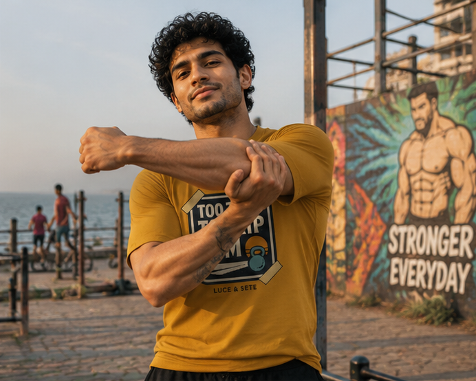 LUCE & SETE GPT mockup 1 - Too Tired to Skip Gym Classic Graphic T-Shirt for Men | Motivational Fitness Streetwear - 520_9392436707565_unisex-classic-crew-t-shirt-87_NO_EXCUSES_GRID_20260606_014743_02_row1_col2.png