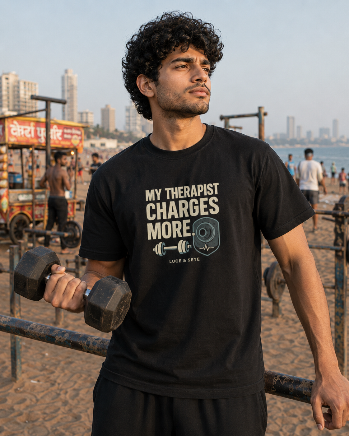 LUCE & SETE GPT mockup 1 - My Therapist Charges More Classic Graphic T-Shirt for Men | Fitness Humor Streetwear - 520_9392436838637_unisex-classic-crew-t-shirt-88_NO_EXCUSES_front_HERO_20260606_015148.png