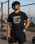 LUCE & SETE GPT mockup 1 - Running Late Still Lifted Classic Graphic T-Shirt for Men | Fitness Attitude Streetwear - 520_9392436969709_unisex-classic-crew-t-shirt-89_NO_EXCUSES_front_HERO_20260606_015521.png