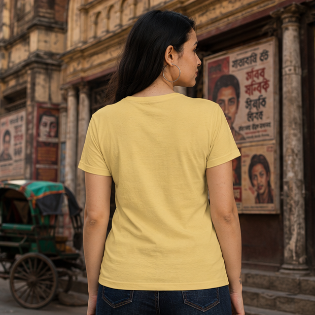 LUCE & SETE GPT mockup 1 - তোমার নাটক পুরোনো হয়ে গেছে Classic Graphic T-Shirt for Women | Bengali Sarcasm Statement - 555_9393379213549_womens-classic-t-shirt-105_BENGALI_GRID_20260607_191106_03_row2_col1.png