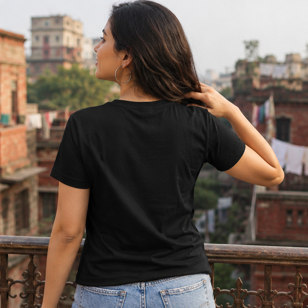 LUCE & SETE GPT mockup 1 - ঘুম আমার সমস্যা তোমার Classic Graphic T-Shirt for Women | Bengali Humor Streetwear - 555_9393379508461_womens-classic-t-shirt-109_BENGALI_GRID_20260607_204632_04_row2_col2.png