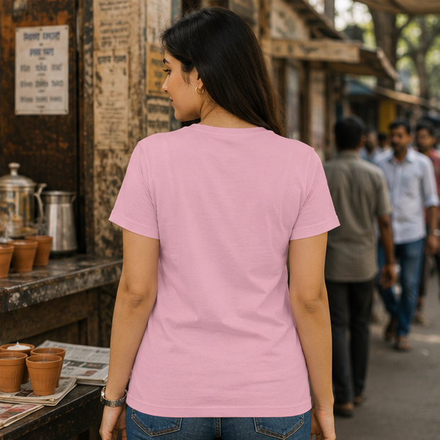 LUCE & SETE GPT mockup 1 - চা দাও, জ্বাল নয় Classic Graphic T-Shirt for Women | Bengali Comfort Streetwear - 555_9393379639533_womens-classic-t-shirt-111_BENGALI_GRID_20260607_194142_04_row2_col2.png