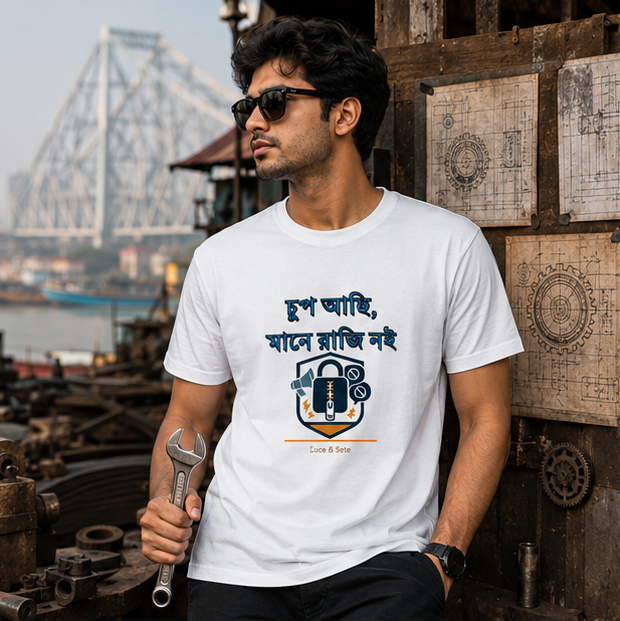 LUCE & SETE GPT mockup 1 - দুষ্প আছে Bengali Engineering Graphic Classic T-Shirt for Men | Bold Engineer Streetwear - 555_9393407099117_unisex-classic-crew-t-shirt-97_BENGALI_GRID_20260607_205637_01_row1_col1.png