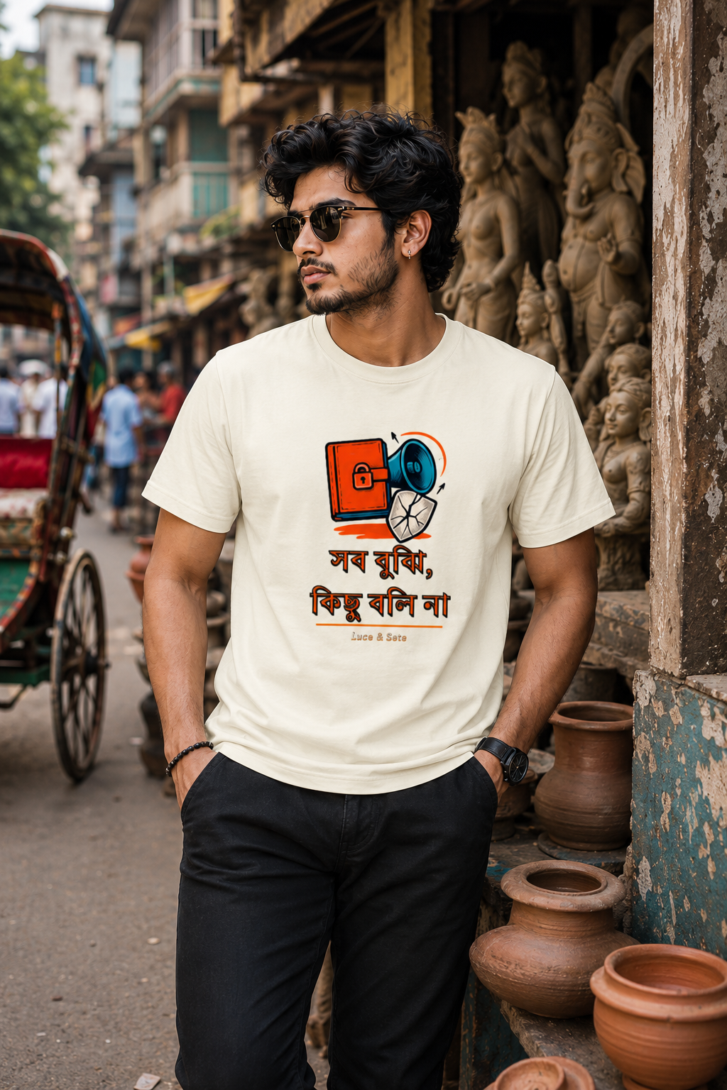 LUCE & SETE GPT mockup 1 - সব বুঝি, কিছু বলি না Classic Graphic T-Shirt for Men | Bengali Sarcasm Streetwear - 555_9393407557869_unisex-classic-crew-t-shirt-99_BENGALI_front_HERO_20260608_093417.png