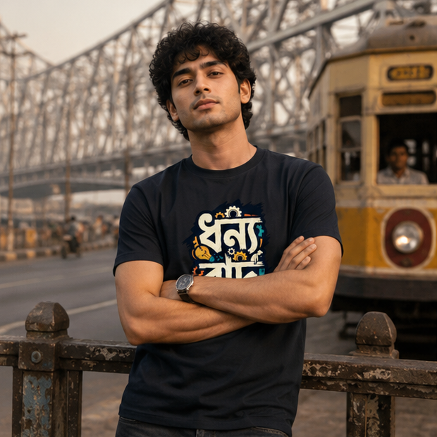 LUCE & SETE GPT mockup 1 - ধন্যবাদ Bengali Typography Classic Graphic T-Shirt for Men | Engineering Pride Streetwear - 555_9395282051309_unisex-classic-crew-t-shirt-103_BENGALI_GRID_20260609_155245_01_row1_col1.png
